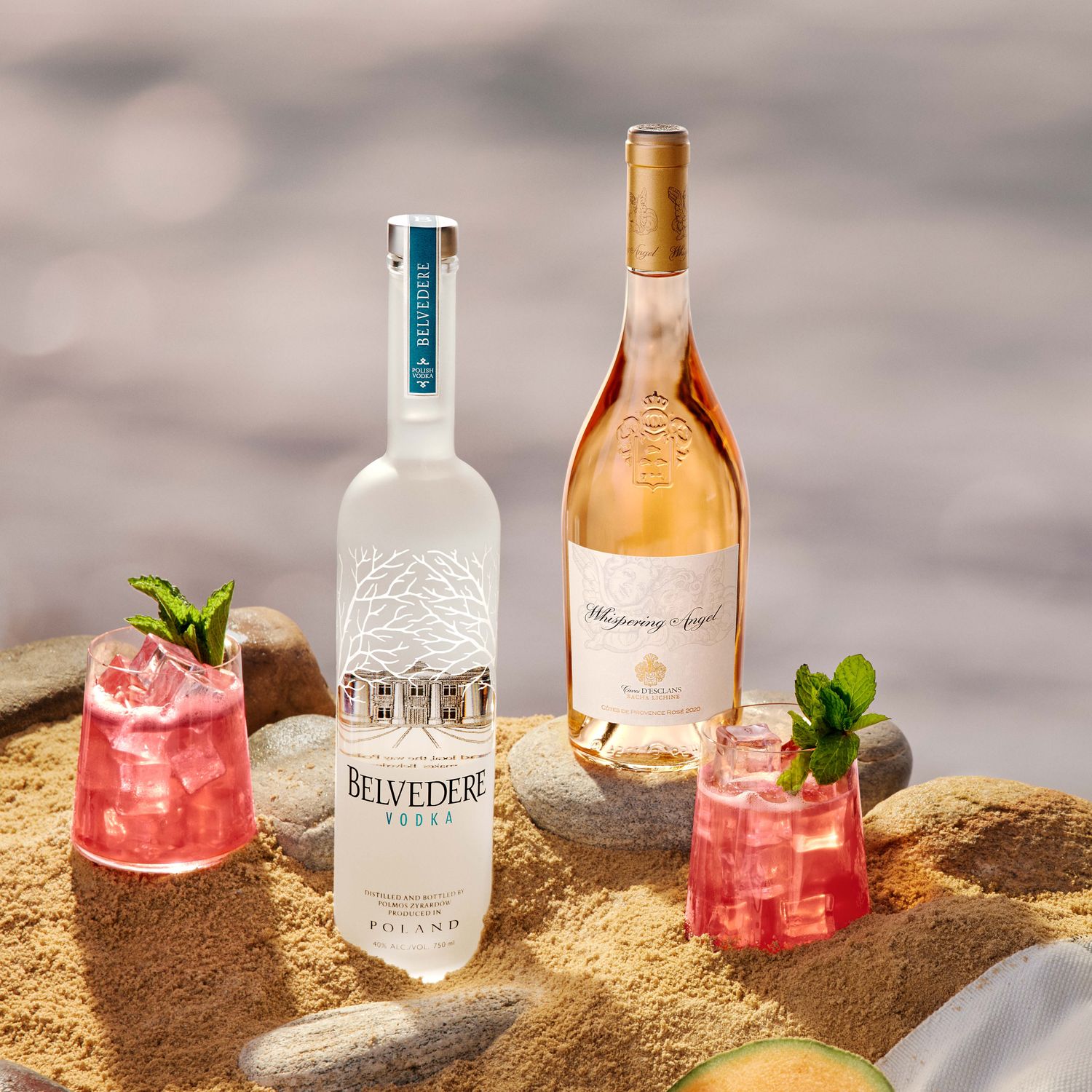 The Sunset Rose cocktail is perfect for any summer beach day.